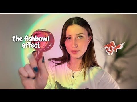 ASMR the fishbowl effect | inaudible whispering & clicky mouth sounds