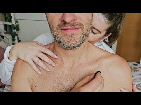 ASMR Beard & Shoulder Tracing ✨ Deep Relaxation with Gentle Touch
