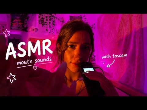 ASMR  Slow Wet & Dry Mouth Sounds With Visual Hand Movements (no talking)
