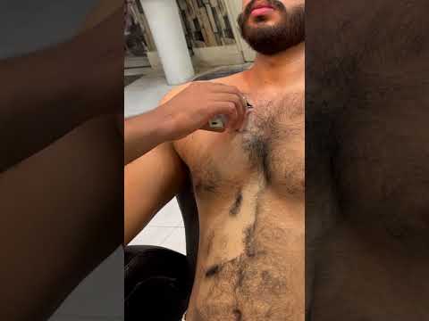 Chest Hair Trimming ASMR #asmrsounds #relaxing #hairtrimming #chesthair #lahoribarber # #asmr