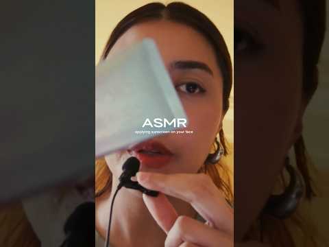 asmr - applying sunscreen on your face #asmr #amsrbahasamelayu