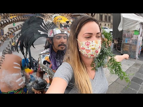 Limpia espiritual callejera azteca *1 dólar* (ZÓCALO, CDMX) 🇲🇽