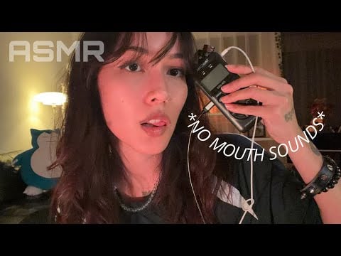 ASMR ☆ Best Tascam Triggers w/ NO Mouth Sounds (mic covers, hair + more)