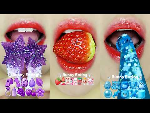 ASMR EMOJI MUKBANG 🎧 | 10 Minutes Compilation SATISFYING & RELAXING Eating Sounds