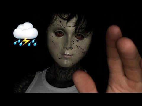 Brahms Comforts You During Thunderstorm | Gentle Face Touching ASMR