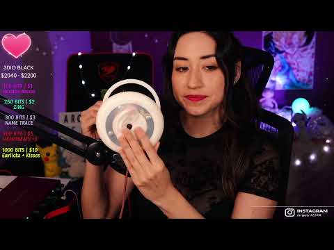 🌙A S M R🌙 EN VIVO/LIVE 💎!s !tip !cofres !earlicking