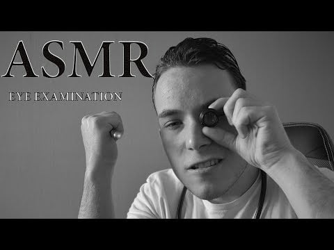 ASMR The Best Doctor Roleplay - Yearly Eye Exam [No colour]