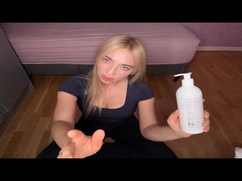 ASMR Foot Massage & Soft Spoken Sleepover / Personal Attention for Deep Relaxation