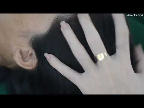 ASMR Soothing Hair Sounds With Hair Parting And Hair Combing On Real Person For Anxiety Relief