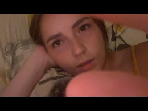 Tascam asmr before bed ~ Mouthsounds, handmovements, fluffy mic cover, coconut rain, SK 