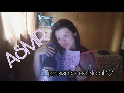 ASMR • mostrando meus presentes de Natal + conversando com vc ♡