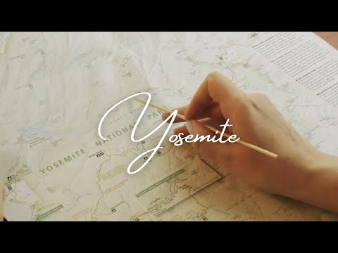 ASMR Sleepy Map Tracing of Yosemite National Park (soft spoken)