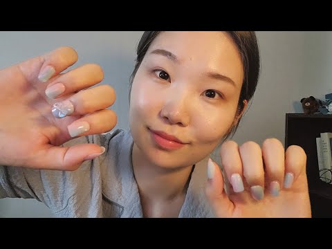 ASMR 풋풋했던 그 시절, 첫사랑 썰🍀 (네일 붙이며 수다)