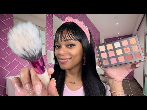 ASMR | 💕Girl Who Is Secretly OBSESSED With You Does Your Makeup In School Bathroom 