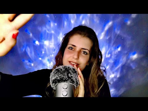 ASMR deutsch | Ich MOTIVIERE dich 💜 POSITIVE AFFIRMATIONEN 💕 Face brushing, Mic scratching (german)