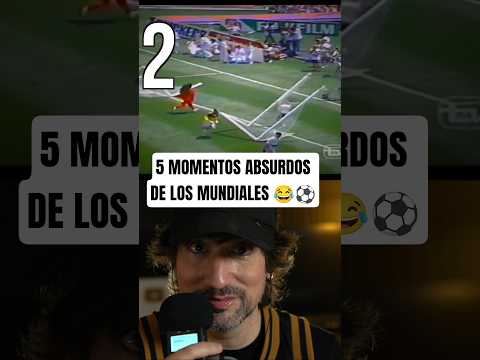 5 Momentos absurdos de los Mundiales ⚽😂 #futbol #mundial #asmrparadormir