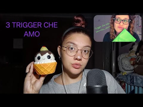 3 TRIGGER CHE AMO + 1 TRIGGER CHE ODIA @iamrossasmr_ita 😴😍💜 | ASMR ITA