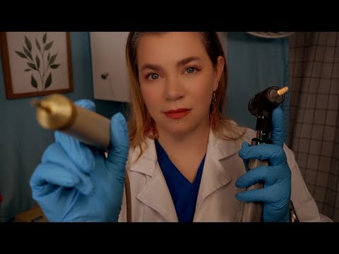 ASMR Audiologist Ear Exam | Hearing Test, Head Turning, Tympanometry