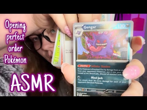 ASMR Opening my last bit of Perfect Order Pokémon packs!