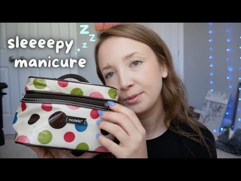 ASMR| Doing Your Nails| Relaxing Manicure (nail trimming, filing, painting)