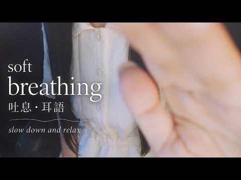 台灣ASMR｜讓我的呼吸聲陪你慢慢放鬆💤 近距離吐息・溫柔耳語・手部引導【無廣告】