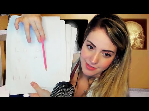 ASMR - EXAME DOS NERVOS CRANIANOS DETALHADO 🩺😴