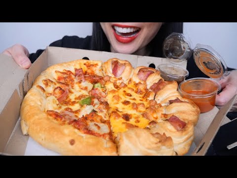 PIZZA HUT (ASMR EATING SOUNDS) NO TALKING | SAS-ASMR