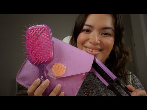 ASMR| Amiga te maquilla 💄y te plancha el cabello ✨