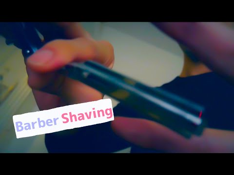 ASMR💈Barber shop Shave Role play 理容院でシェービング ロールプレイ