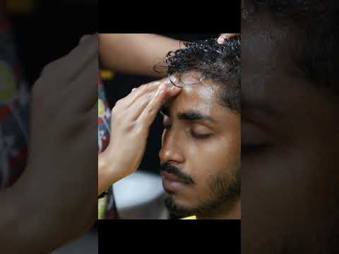 She Doing ASMR Heavy Oil Head Massage For Headache Relief | Satisfying Video #shorts #asmr