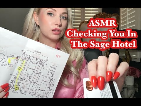 ASMR - Checking You into The Sage Hotel (typing, phone calls, whispering, mouth noises)