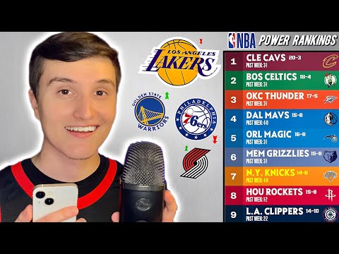 ASMR NBA POWER RANKINGS 🏀💤 (basketball whisper ramble)