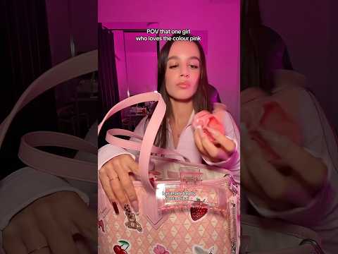 POV that one girl who loves the colour pink ASMR 💕🐷🎀 And gorgeous handmade bag by Vonto Dubai 🌸
