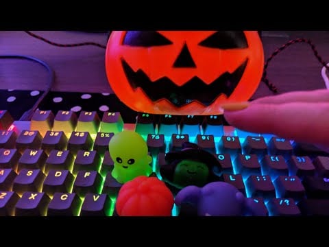 ASMR The First Ever Halloween Mochi Race (keyboard Mochi Race)