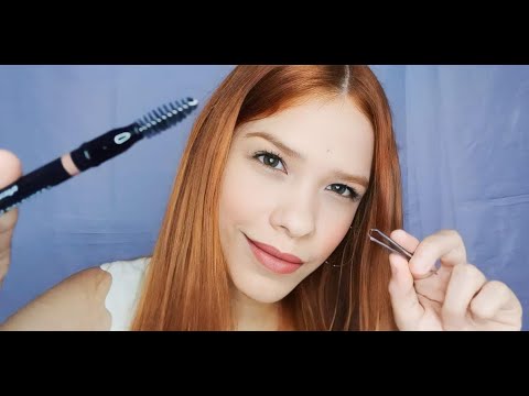 ASMR | FAZENDO SUA SOBRANCELHA