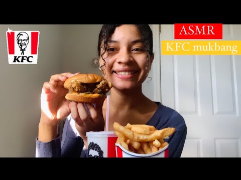 ASMR Español- KFC SPICY CHICKEN SANDWICH COMBO