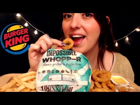 ASMR Burger King/İMKANSIZ WHOPPER/ KAÇIRILMA HİKAYEM /Soğan Halkası, Patates Kızartma/Asmr Türkçe