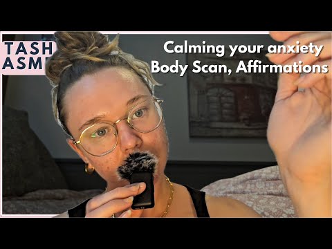 ASMR For Anxiety (Body Scan, Affirmations, Negative Energy Plucking)