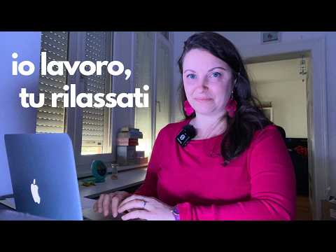 GRWM PER IL LAVORO ASMR ITA scrivo al Mac, parlo francese, faccio lo zaino