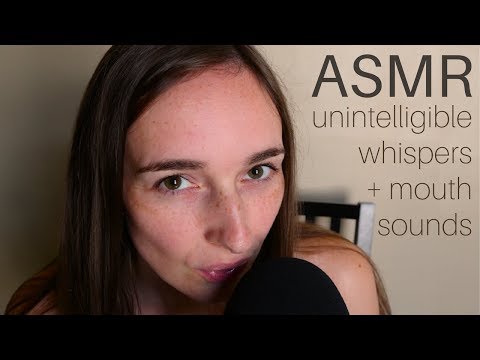Unintelligible Inaudible ASMR with LOTS of Mouth Sounds