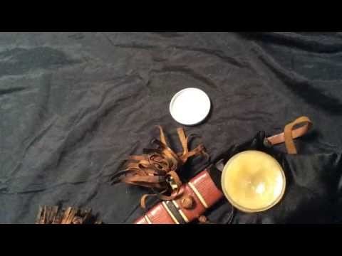 [ ASMR ] Opera gloves rubbing a leather scabbard