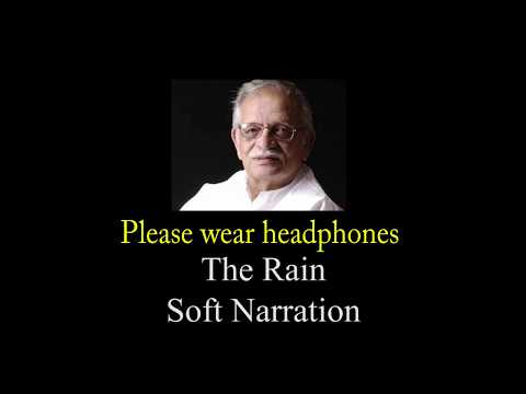 (ASMR) Narrating Gulzar - The Rain | Soft Indian Narration