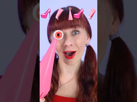 ASMR Emoji Pink Gummy Eyeball, Shoe Eating #shorts