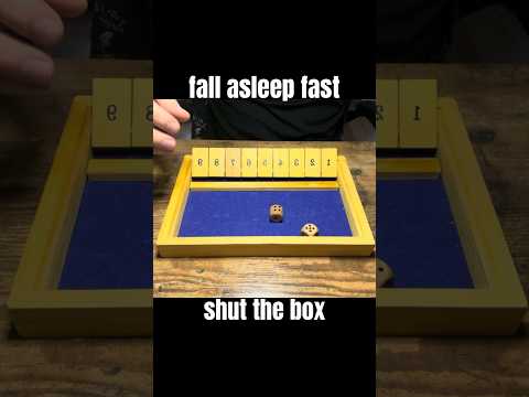 shut the box asmr 😴💤 we have a winner! #asmr #shutthebox #asmrsleep