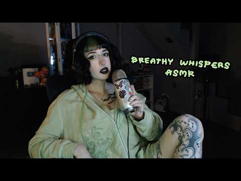 ASMR Up Close Breathy Whispering | Mouth Sounds, Whispering