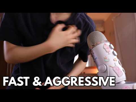 ASMR: ACTUALLY FAST & AGGRESSIVE Fabric Scratching (NOT JUST FAST!)