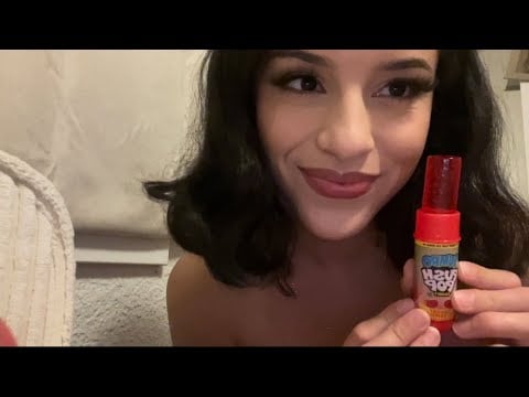 ASMR TRYING A PUSH POP LOLLIPOP 🍭😴✨EXTRA TINGLY✨