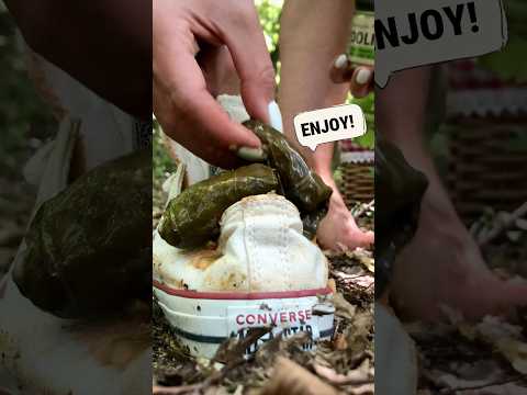 In-Shoe Food Crushing: Pea vs. Dolmades! Oddly Satisfying ASMR