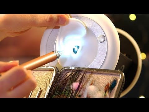 ASMR 심장까지 간지럽히는 깊은 귀이개 터치, 귀청소 (노토킹)
