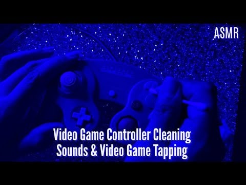 Lofi ASMR Video Game Controller Cleaning Sounds & Video Game Tapping (No Talking)